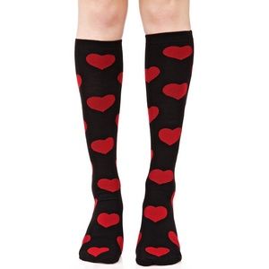 Lovesick Game of Love Heart Knee High Socks